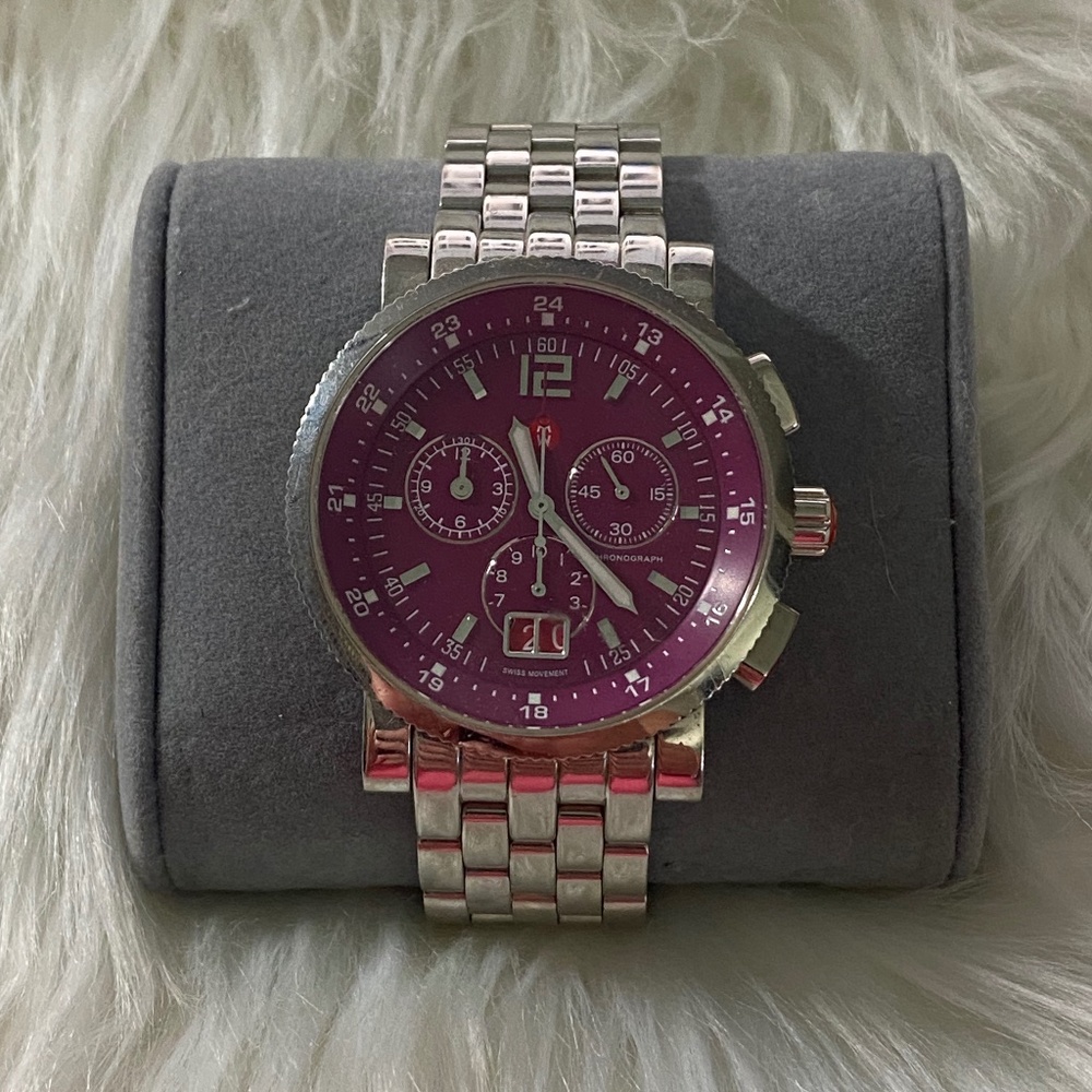 Michele Watch with Magenta Face